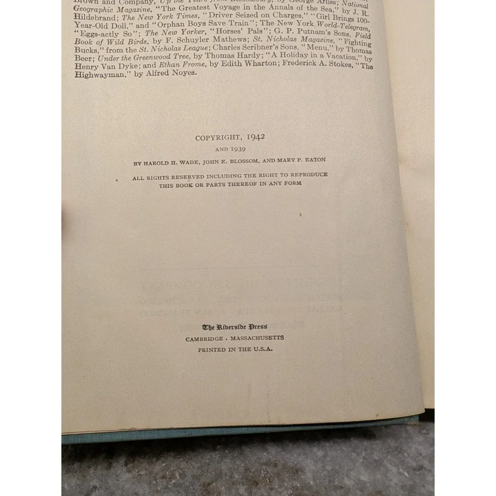 Expressing Yourself: Part I - Vintage 1942 Hardcover‎ By Wade, Blossom & Eaton
